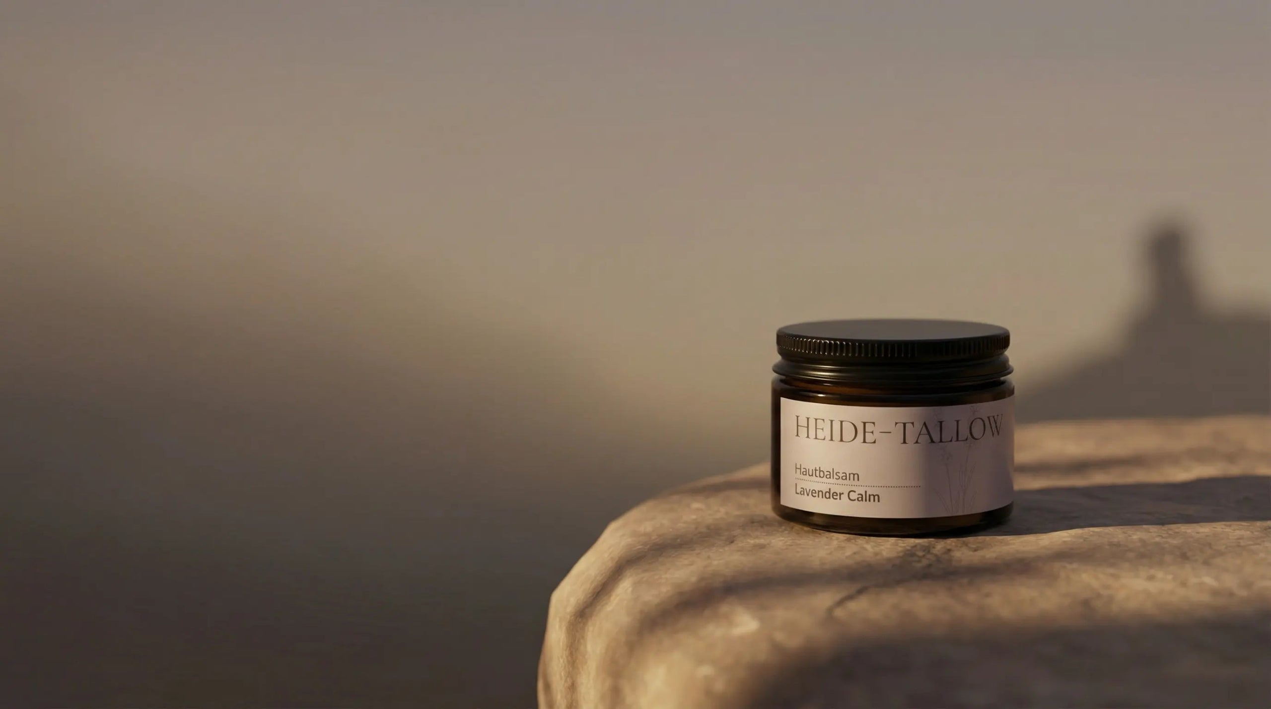 Lavender Calm Hautbalsam von HEIDE-TALLOW – natürlicher Tallow-Hautbalsam mit Rindertalg, Jojobaöl und Lavendelöl für trockene und empfindliche Haut