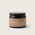 Mandarin Spice Hautbalsam 50 ml von HEIDE-TALLOW – Frontansicht des Produkts mit Rindertalg, Jojobaöl sowie Mandarinenöl und Zimtblätteröl