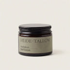 Oud Essence Hautbalsam 50 ml von HEIDE-TALLOW – Frontansicht des Produkts mit Rindertalg, Jojobaöl sowie Fichtennadel-, Zedernholz- und Rosmarinö