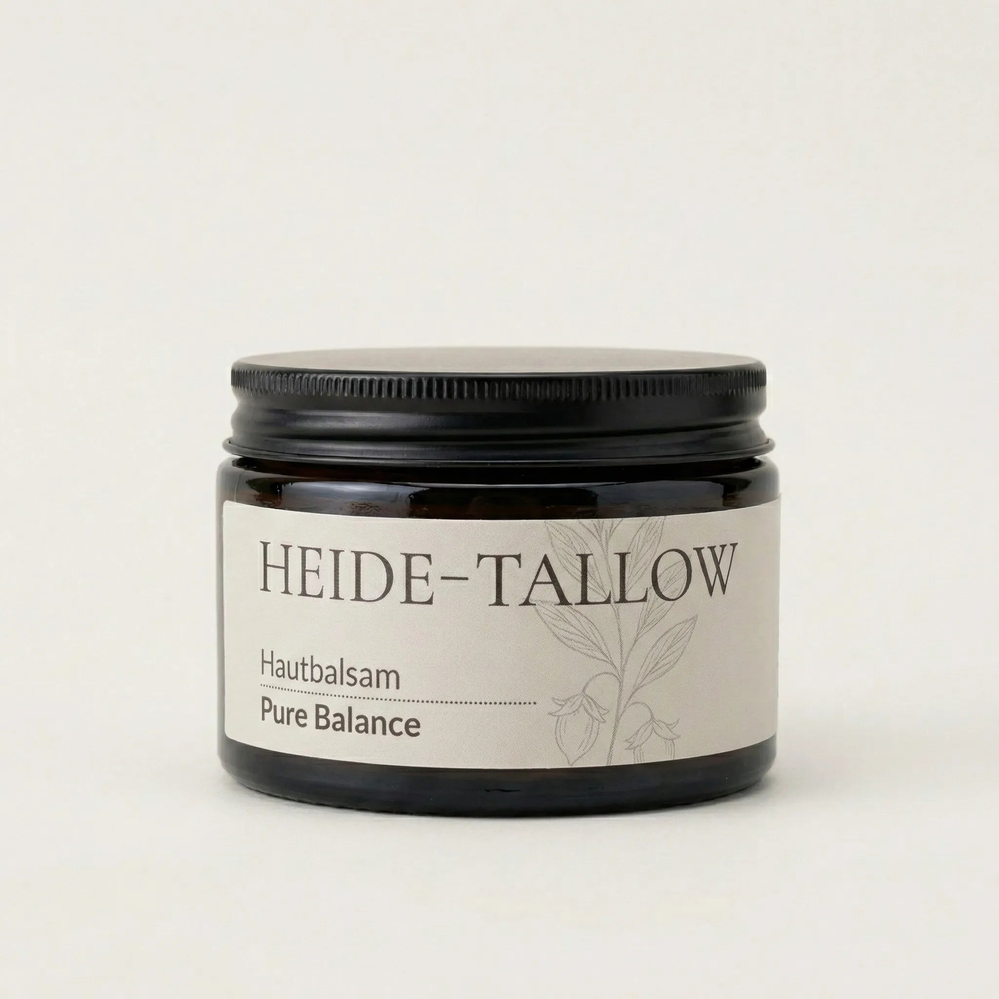 Pure Balance Hautbalsam 100 ml von HEIDE-TALLOW – Frontansicht des Produkts mit Rindertalg und Jojobaöl