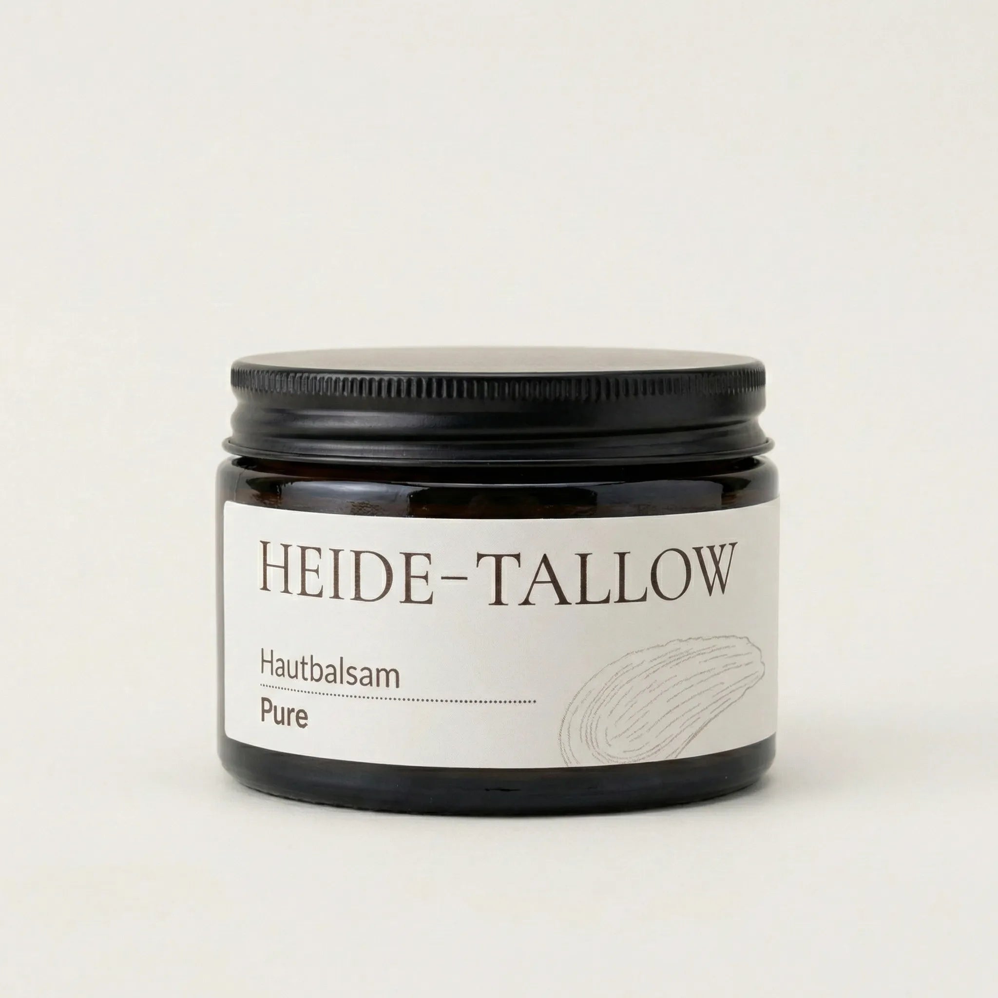 Pure Hautbalsam 100 ml von HEIDE-TALLOW – Frontansicht des Produkts mit reinem Rindertalg