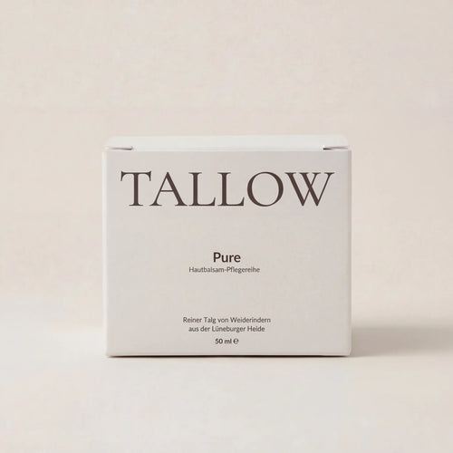 Pure Hautbalsam 50 ml von HEIDE-TALLOW – Frontansicht der Verpackung