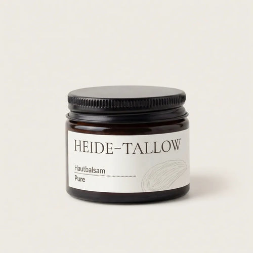 Pure Hautbalsam 50 ml von HEIDE-TALLOW – Frontansicht des Produkts mit reinem Rindertalg