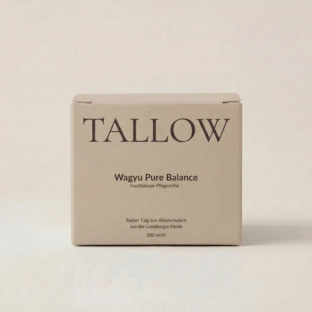 Wagyu Pure Balance Hautbalsam 100 ml von HEIDE-TALLOW – Frontansicht der Verpackung