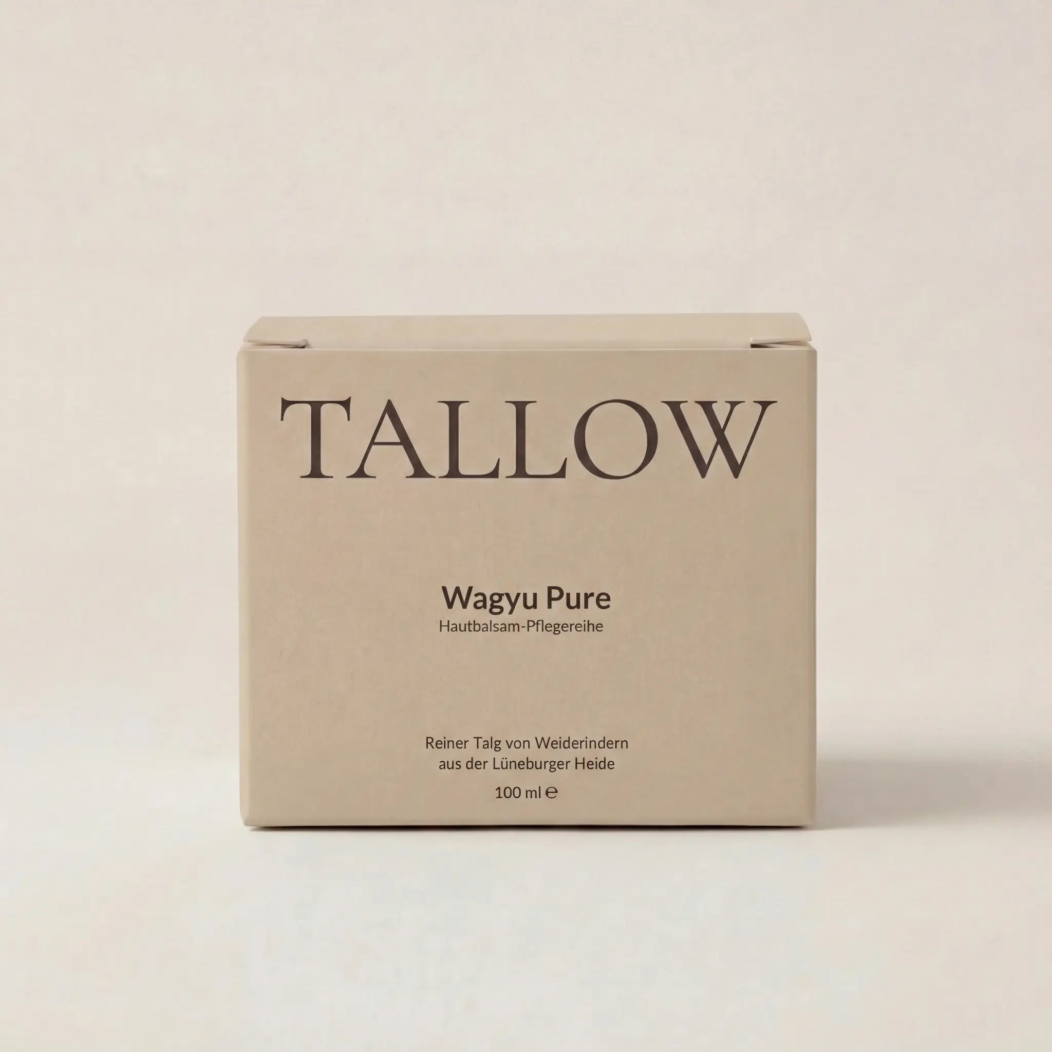 Wagyu Pure Hautbalsam 100 ml von HEIDE-TALLOW – Frontansicht der Verpackung